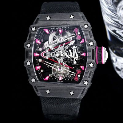 Richard Mille RM 38-02 Tourbillon Bubba Watson Black / White carbon fiber Watch